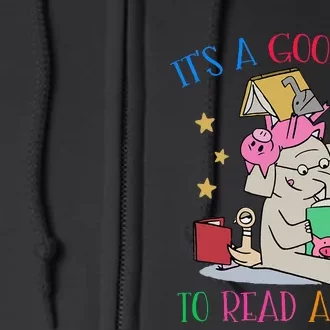 Its A Good Day To Read Bookworm Librarian Book Lover Gift Full Zip Hoodie