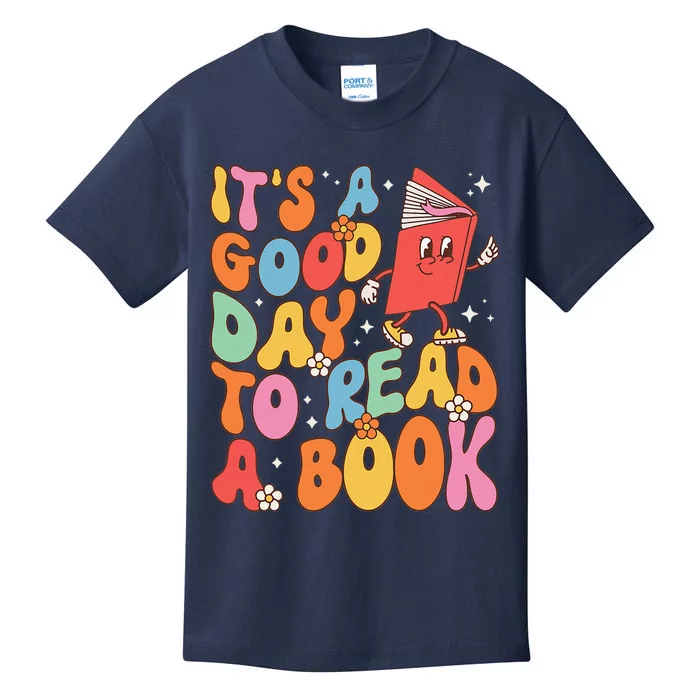 Its A Good Day To Read A Book Librarian Teacher Kids T-Shirt