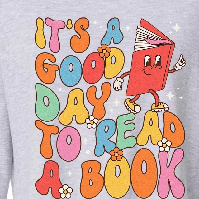 Its A Good Day To Read A Book Librarian Teacher Cropped Pullover Crew