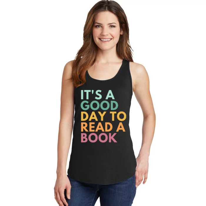 ItS A Good Day To Read A Book Ladies Essential Tank