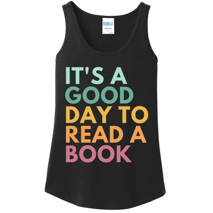 ItS A Good Day To Read A Book Ladies Essential Tank