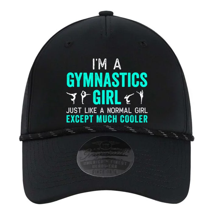 I'm A Gymnastics Gift For Gymnast Funny Teal Performance The Dyno Cap