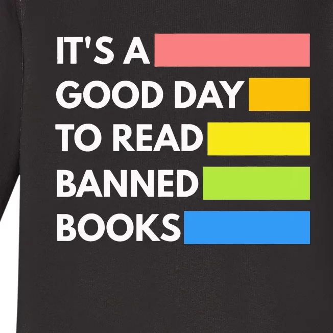 It's A Good Day To Read Banned Books Banned Books Week Gift Baby Long Sleeve Bodysuit