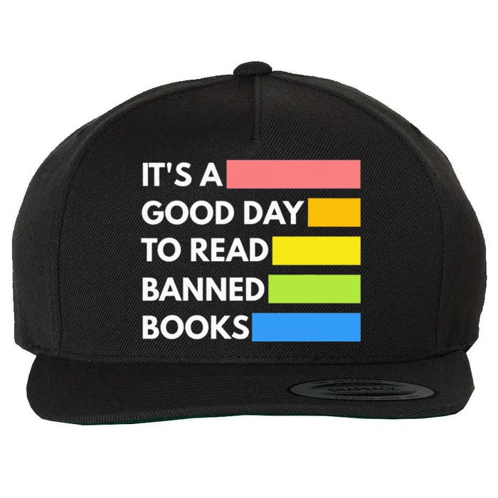 It's A Good Day To Read Banned Books Banned Books Week Gift Wool Snapback Cap