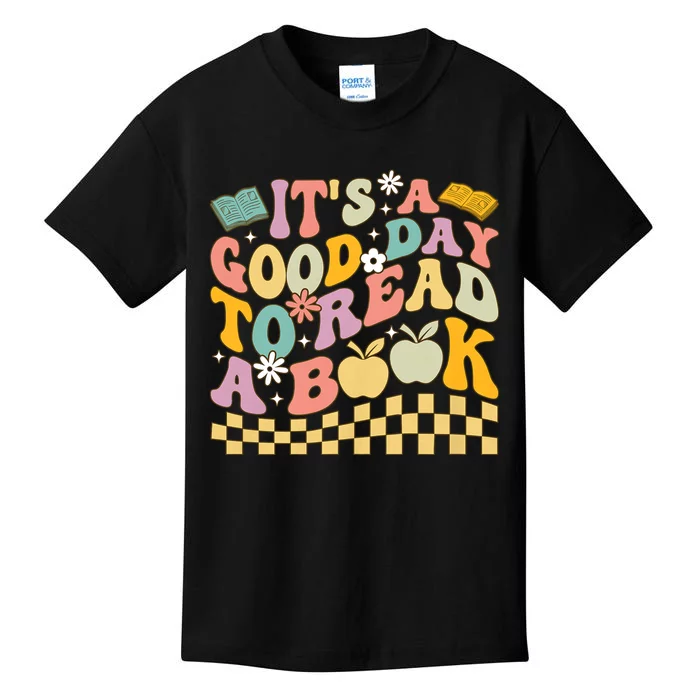 Its A Good Day To Read A Book Teacher Girl Boy Kids T-Shirt