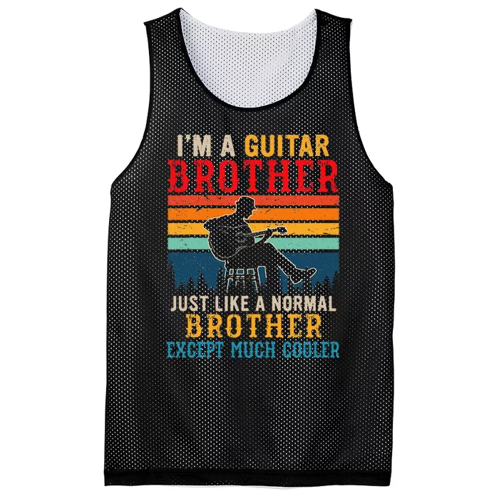 Im A Guitar Brother Definition Much Cooler Mesh Reversible Basketball Jersey Tank