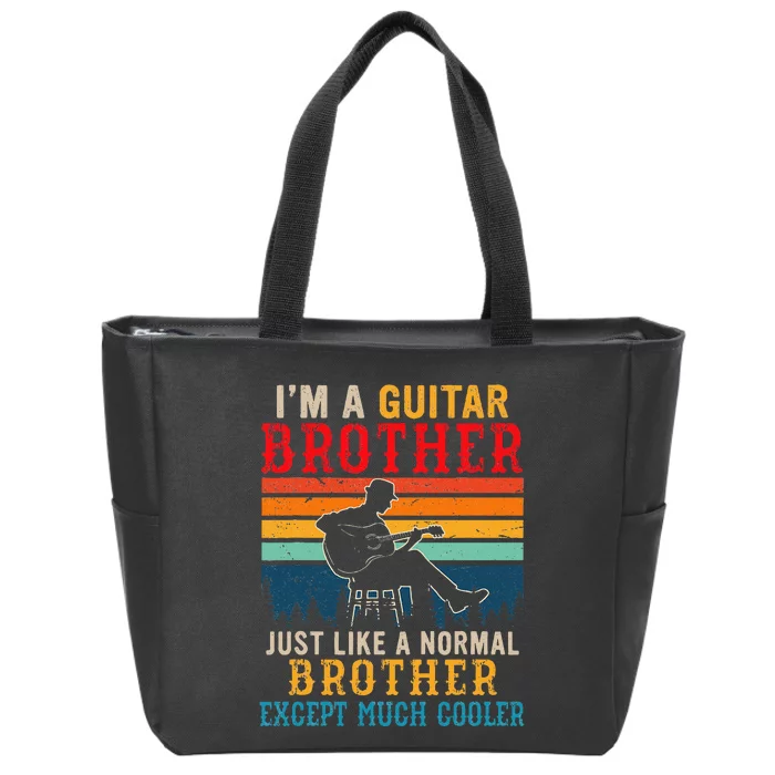 Im A Guitar Brother Definition Much Cooler Zip Tote Bag