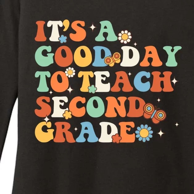 Its A Good Day To Teach Second Grade Teacher Back To School Cool Gift Womens CVC Long Sleeve Shirt