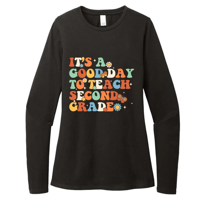 Its A Good Day To Teach Second Grade Teacher Back To School Cool Gift Womens CVC Long Sleeve Shirt