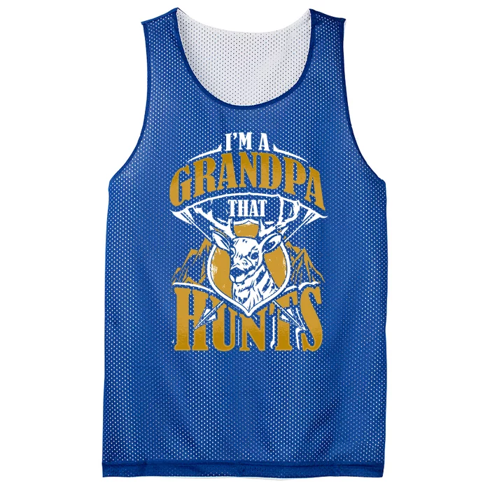 Im A Grandpa That Hunts Gift Hunting Season Hunter Mesh Reversible Basketball Jersey Tank