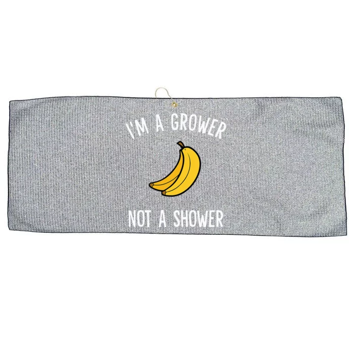 I'm A Grower, Not A Shower Banana Farmer Large Microfiber Waffle Golf Towel