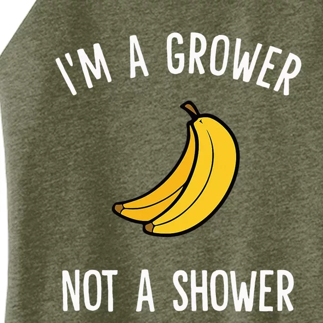 I'm A Grower, Not A Shower Banana Farmer Women’s Perfect Tri Rocker Tank