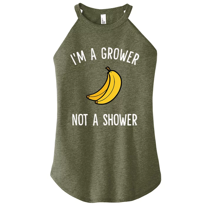 I'm A Grower, Not A Shower Banana Farmer Women’s Perfect Tri Rocker Tank