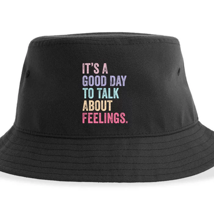 ItS A Good Day To Talk About Feelings Sustainable Bucket Hat