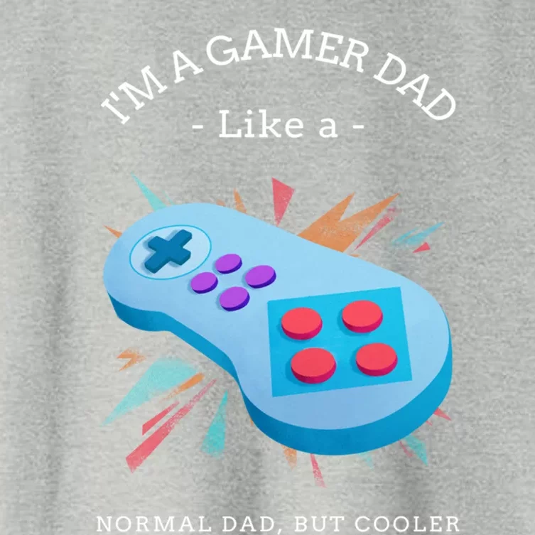 Im A Gamer Dad Like A Normal Dad But Cooler Cute Gift Women's Crop Top Tee