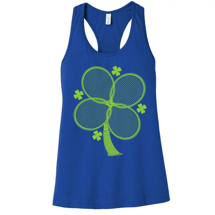 Ireland Athlete Gift Tennis Sport St Patricks Day Gift Women's Racerback Tank