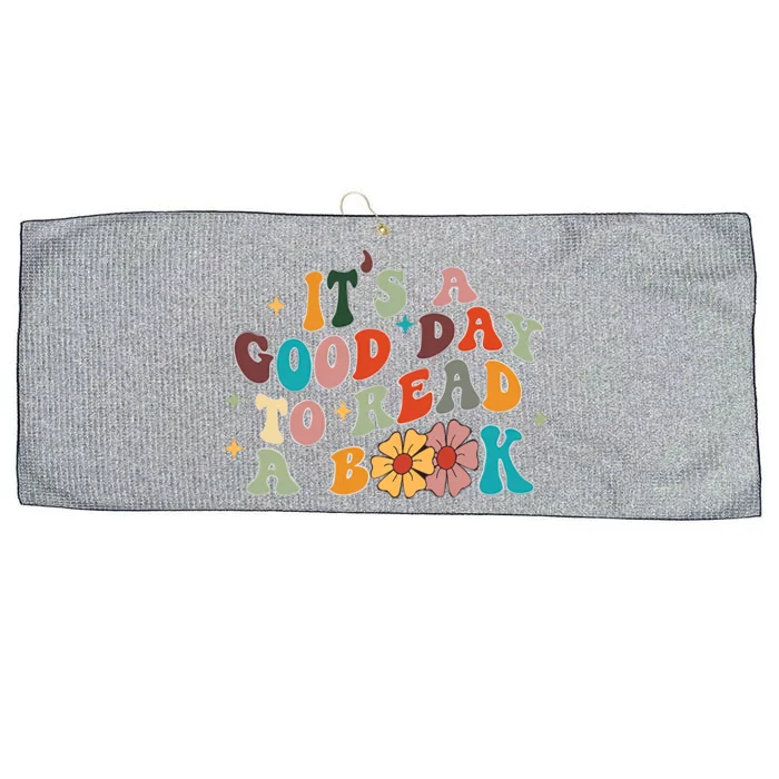 Its A Good Day To Read Funny Librarian Book Lover Large Microfiber Waffle Golf Towel