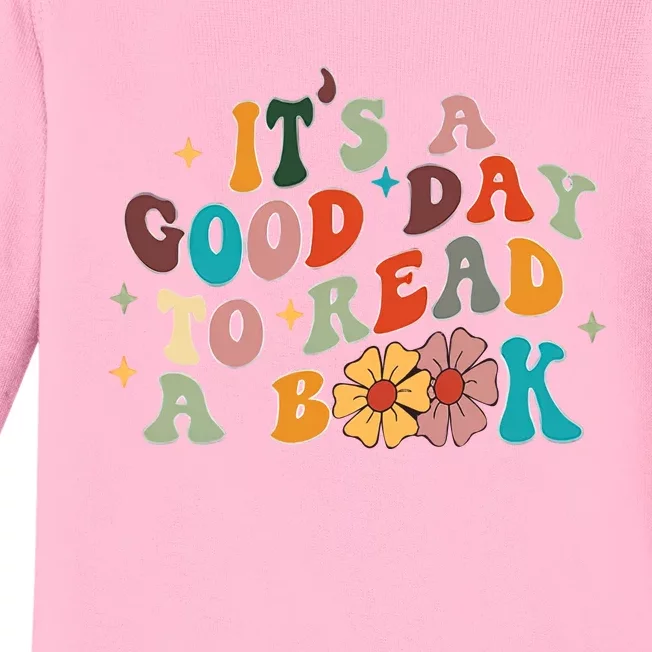 Its A Good Day To Read Funny Librarian Book Lover Baby Long Sleeve Bodysuit