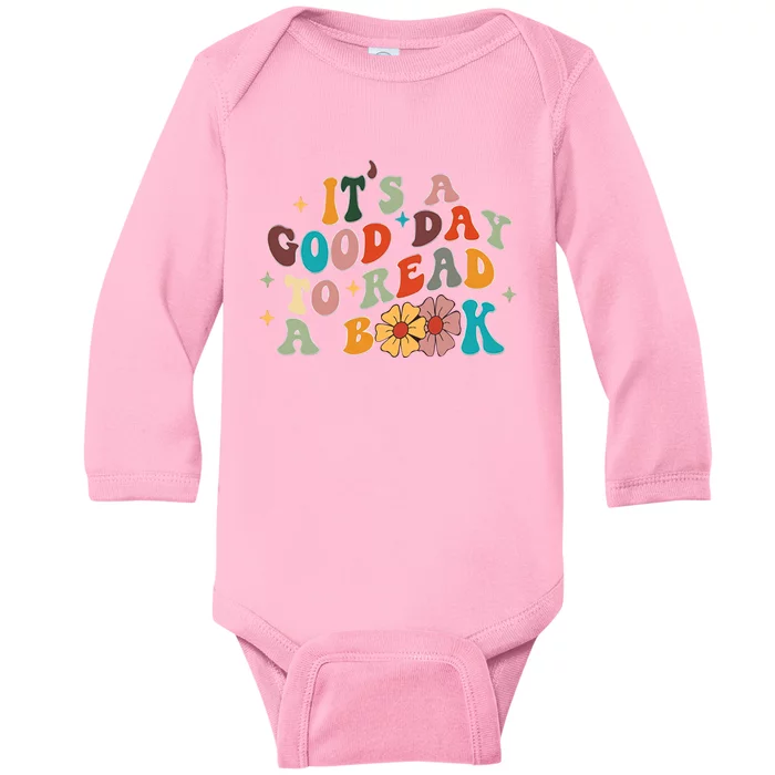 Its A Good Day To Read Funny Librarian Book Lover Baby Long Sleeve Bodysuit