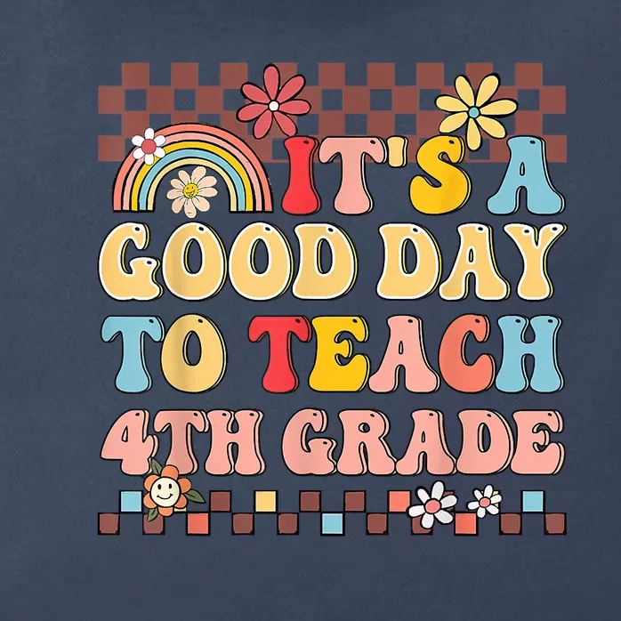 Its A Good Day To Teach Fourth Grade Groovy Teacher Zip Tote Bag