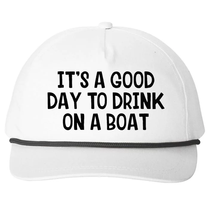 It’S A Good Day To Drink On A Boat Snapback Five-Panel Rope Hat