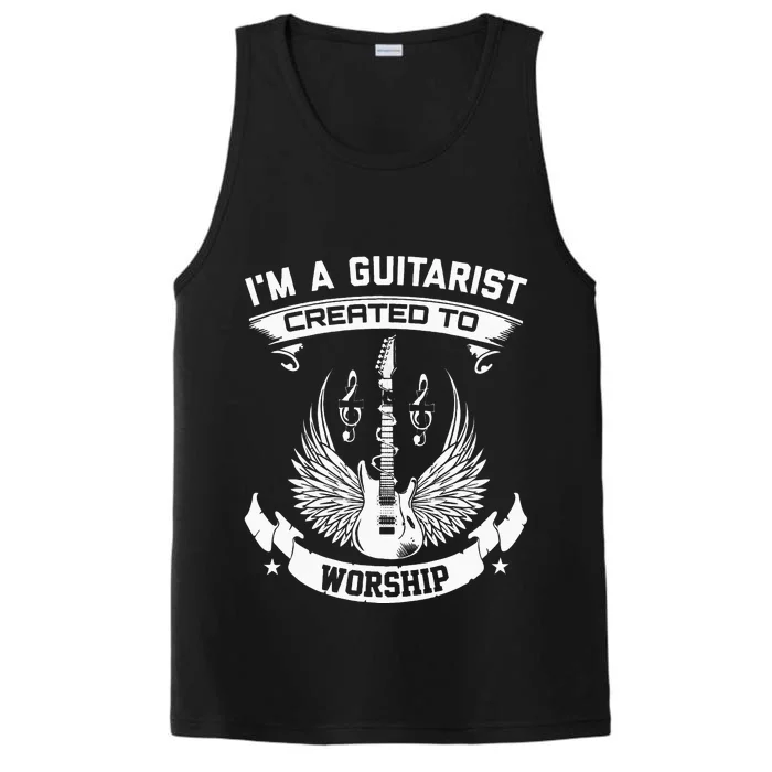 IM A Guitarist Created To Worship Performance Tank