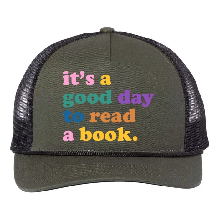 Its A Good Day To Read A Book Colorful Retro Rope Trucker Hat Cap