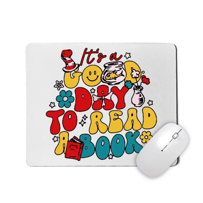 Its A Good Day To Read A Book Reading Day Cat Teachers Mousepad