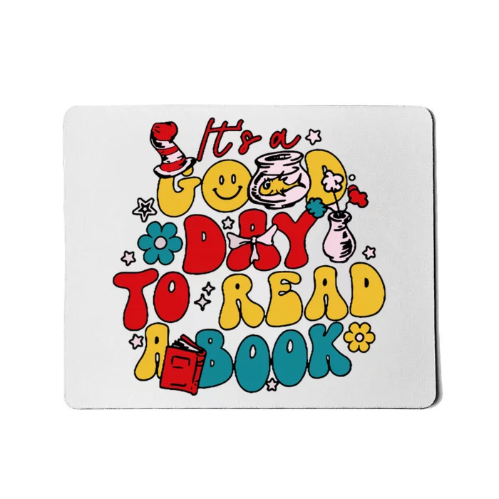 Its A Good Day To Read A Book Reading Day Cat Teachers Mousepad