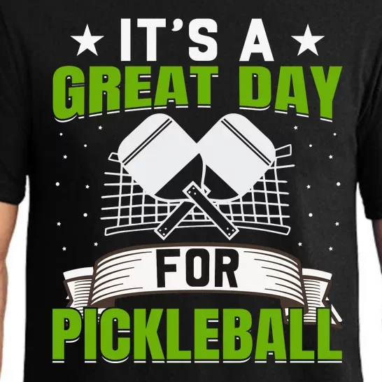 It's A Great Day Pickleball Paddle Gift Pajama Set