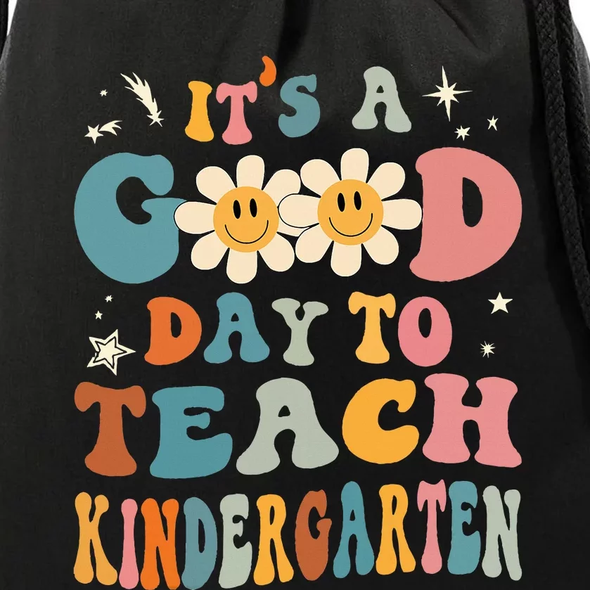 Its A Good Day To Teach Kindergarten Teacher Back To School Drawstring Bag