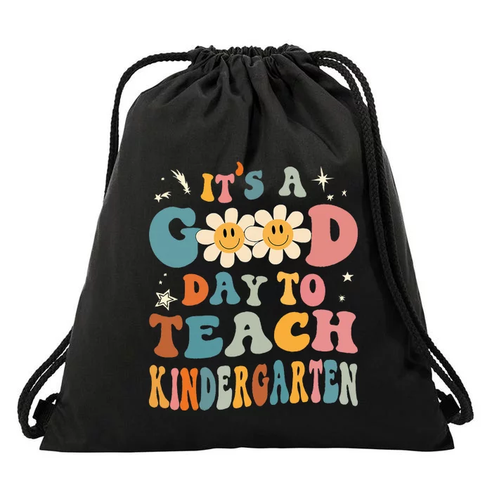 Its A Good Day To Teach Kindergarten Teacher Back To School Drawstring Bag