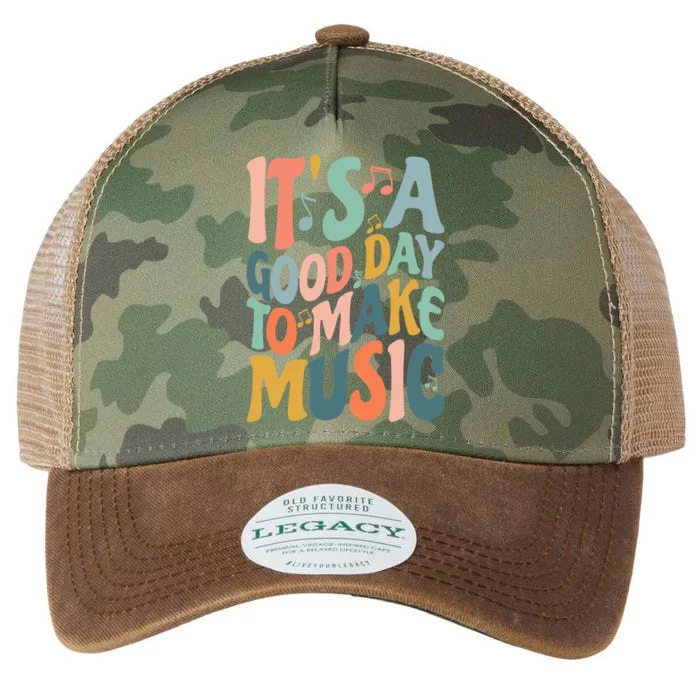 ItS A Good Day To Make Music Musician Band Music Teacher Legacy Tie Dye Trucker Hat