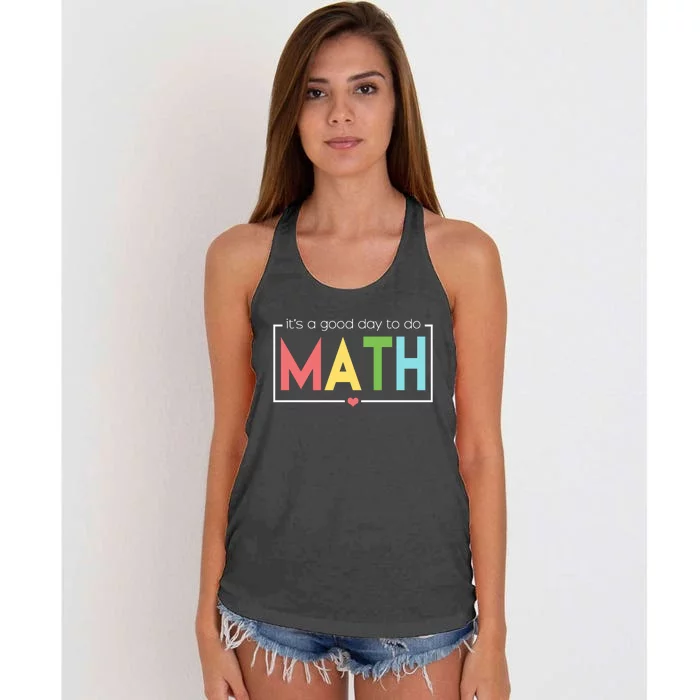 Its A Good Day To Do Math Women's Knotted Racerback Tank