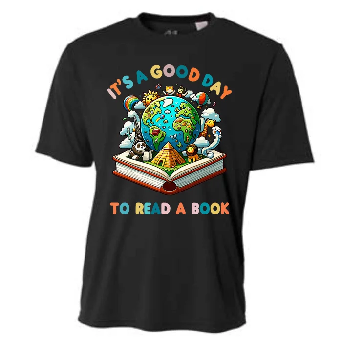 Its A Good Day To Read A Book World Cooling Performance Crew T-Shirt