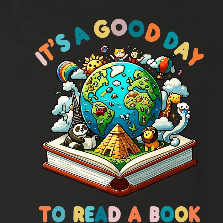 Its A Good Day To Read A Book World Toddler Long Sleeve Shirt