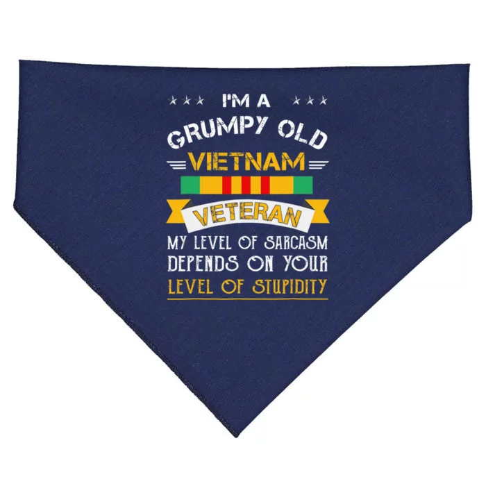 Im A Grumpy Old Vietnam Veteran USA-Made Doggie Bandana