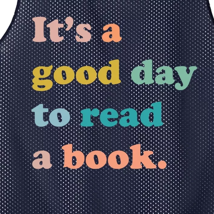 It's A Good Day To Read A Book Mesh Reversible Basketball Jersey Tank