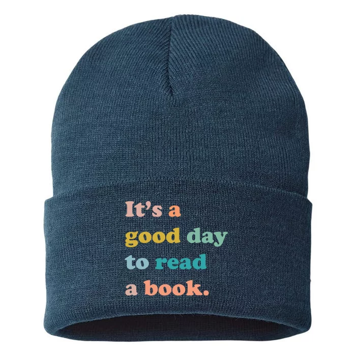 It's A Good Day To Read A Book Sustainable Knit Beanie