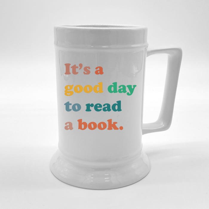 It's A Good Day To Read A Book Front & Back Beer Stein