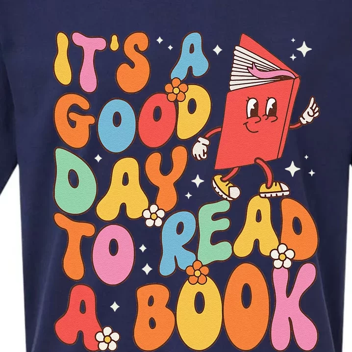 Its A Good Day To Read A Book Librarian Teacher Sueded Cloud Jersey T-Shirt