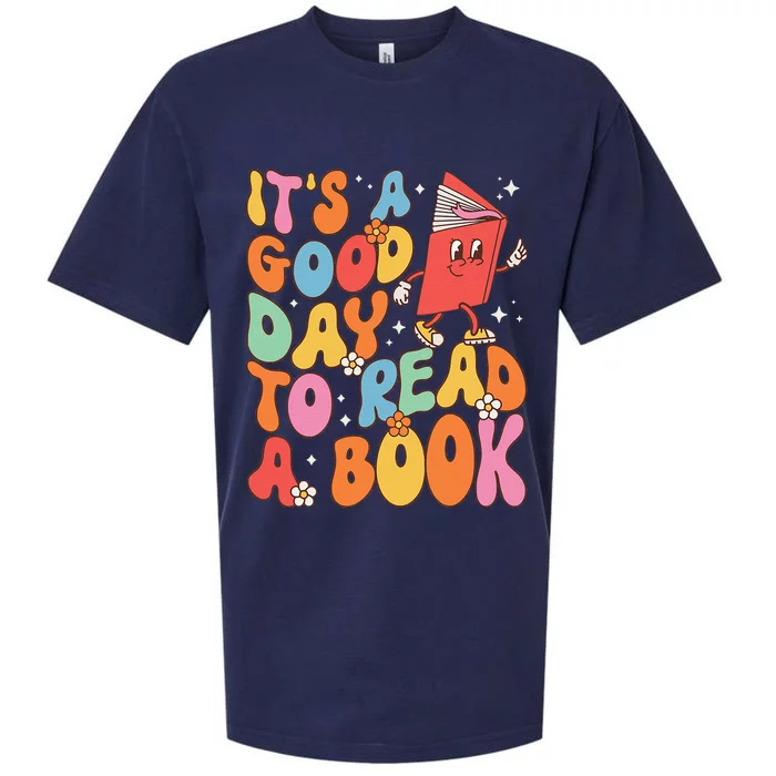 Its A Good Day To Read A Book Librarian Teacher Sueded Cloud Jersey T-Shirt