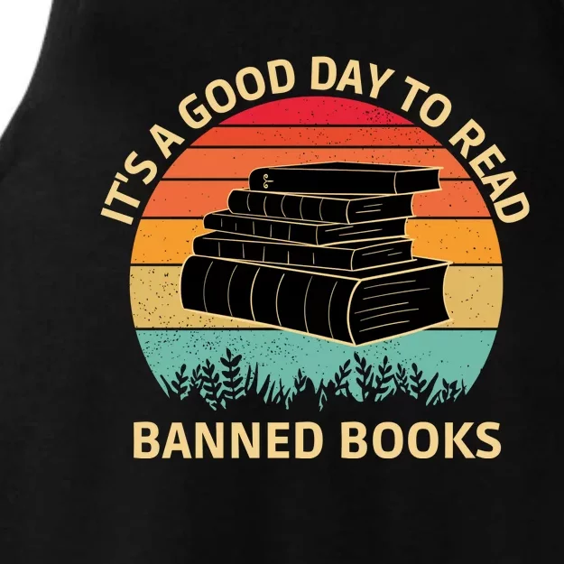 It's A Good Day To Read Banned Books Ladies Tri-Blend Wicking Tank