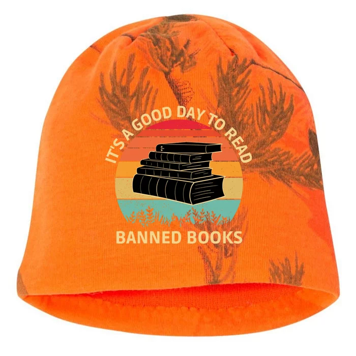 It's A Good Day To Read Banned Books Kati - Camo Knit Beanie