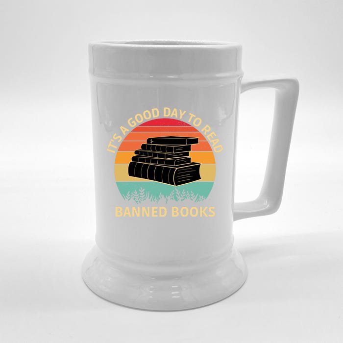 It's A Good Day To Read Banned Books Front & Back Beer Stein