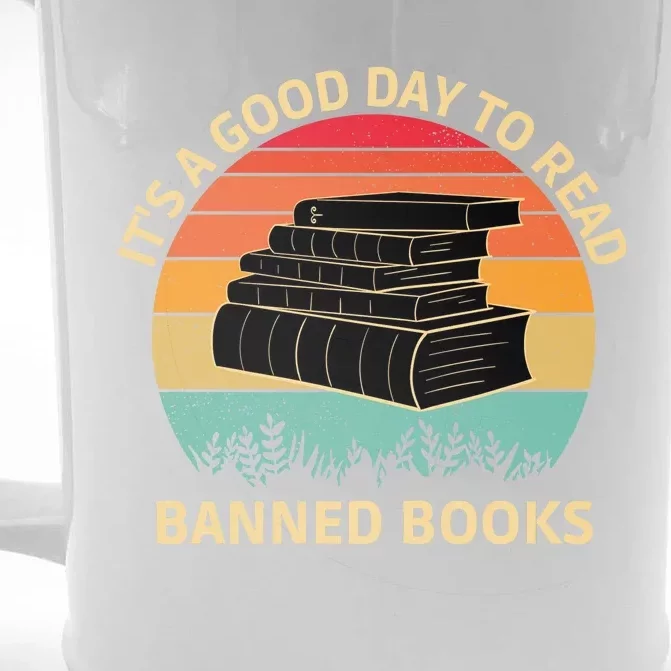 It's A Good Day To Read Banned Books Front & Back Beer Stein