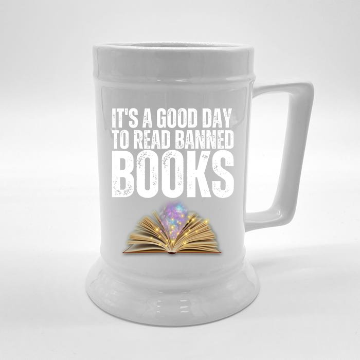 It's A Good Day To Read Banned Books Front & Back Beer Stein