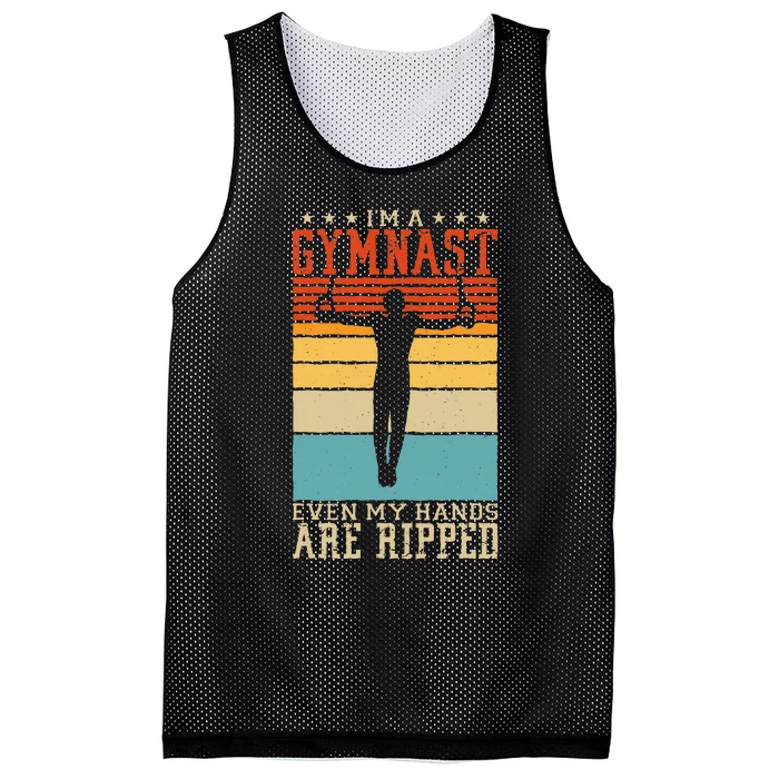 IM A Gymnast Even My Hands Are Ripped Gymnastic Mesh Reversible Basketball Jersey Tank