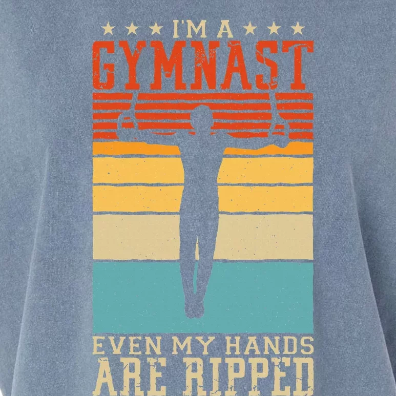 IM A Gymnast Even My Hands Are Ripped Gymnastic Garment-Dyed Women's Muscle Tee