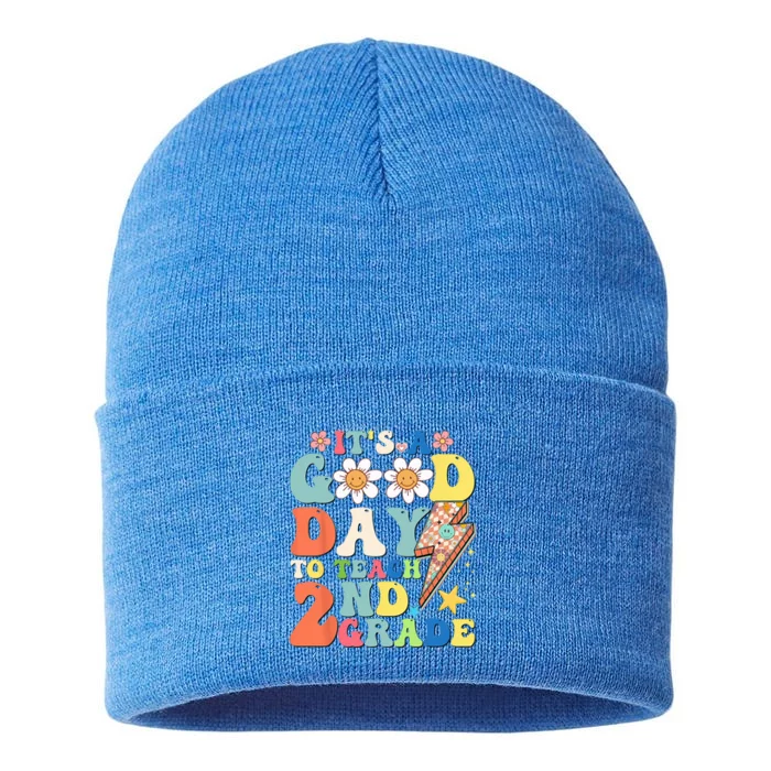 Its A Good Day To Teach Second Grade 2nd Grade Teacher Sustainable Knit Beanie